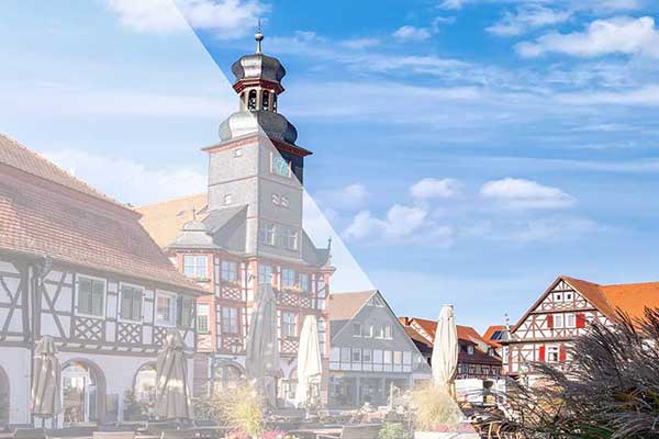 Ferienwohnungen Heppenheim Das schiefe Haus, Ferienregion Bergstrasse, w1